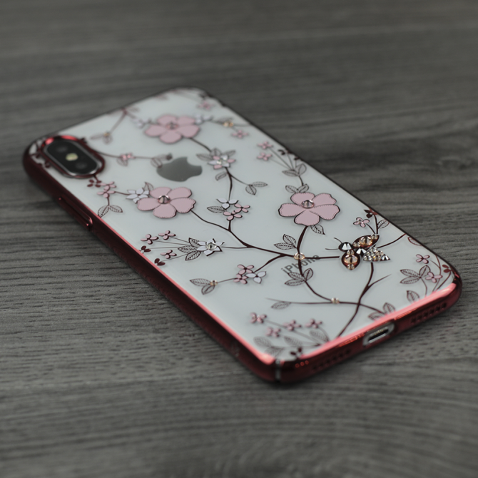 Чохол Kingxbar Flora Series для iPhone X Flower Золотий-2