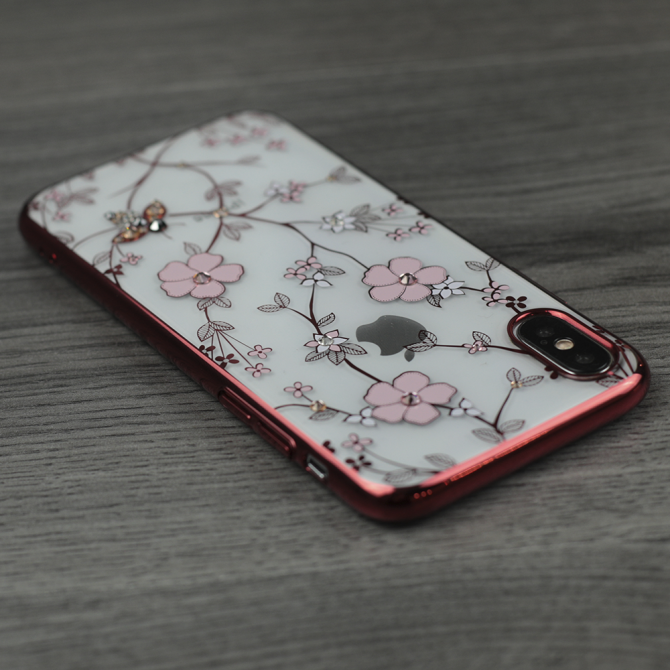 Чохол Kingxbar Flora Series для iPhone X Flower Золотий-3
