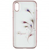 Чохол Kingxbar Foliflora Series для iPhone X Elegant Червоний Чохол Kingxbar Foliflora Series для iPhone X Elegant Червоний