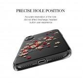 Чехол Kingxbar Flora Series для iPhone X Sakura Чёрный