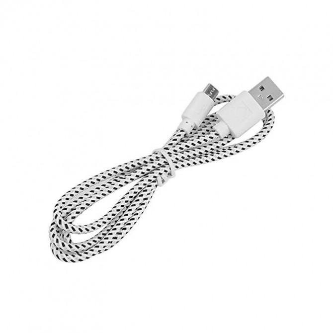 Кабель WALKER C755 MicroUSB White 0.2m