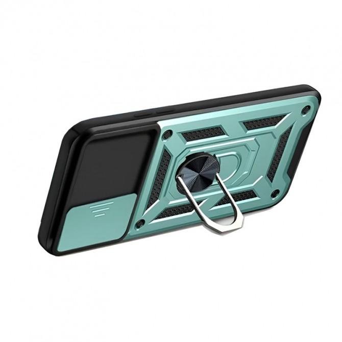 Чохол HONOR Hard Defence Series Xiaomi Redmi Note 13 Pro 5G/Poco X6 Green(with Camshield and magnet)-1