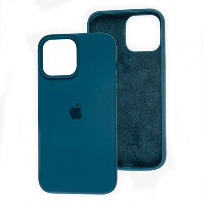 Оригинальный силиконовый чехол для iPhone 14 Pro Blue Cobalt FULL