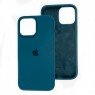 Оригинальный силиконовый чехол для iPhone 14 Pro Blue Cobalt FULL