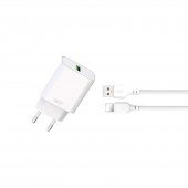 МЗП XO L103 QC3.0 18W White + Lightning cable МЗП XO L103 QC3.0 18W White + Lightning cable