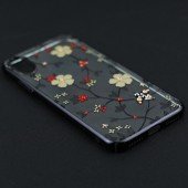 Чехол Cavaro Flora Series для iPhone X Цветы/Чёрный Чехол Cavaro Flora Series для iPhone X Цветы/Чёрный