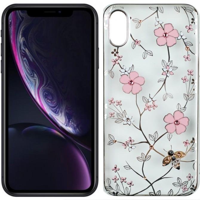 Чехол Cavaro Flora Series для iPhone X Flower Silver