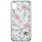 Чохол Cavaro Flora Series для iPhone X Квіти/Срібло Чохол Cavaro Flora Series для iPhone X Квіти/Срібло