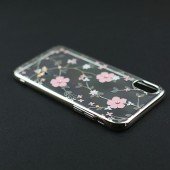 Чохол Cavaro Flora Series для iPhone X Квіти/Срібло Чохол Cavaro Flora Series для iPhone X Квіти/Срібло