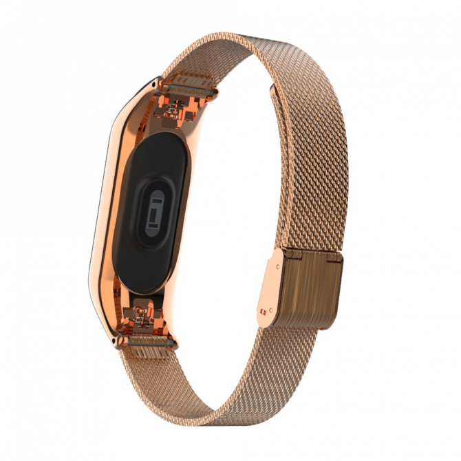 Ремінець для Xiaomi Band 3/4 steel design rose gold-2