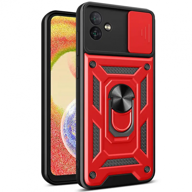 Чохол HONOR Hard Defence Series Samsung A075 Galaxy A07 Red (with Camshield and magnet)-1