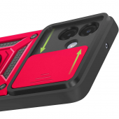Чохол HONOR Hard Defence Series Samsung A075 Galaxy A07 Red (with Camshield and magnet)
