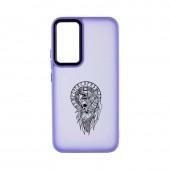Силіконова накладка OPrint Cкандинавiя black для Samsung Galaxy A15 4G/5G Воїн / фiолетовий Силіконова накладка OPrint Cкандинавiя black для Samsung Galaxy A15 4G/5G Воїн / фiолетовий
