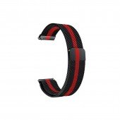 Ремінець універсальний 22mm Milanese Loop Black/red Ремінець універсальний 22mm Milanese Loop Black/red