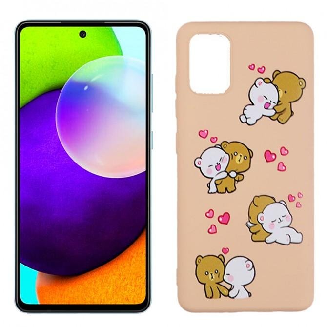 Чехол Funny Animals series для Samsung A515 Galaxy A51 Pink Sand Bears