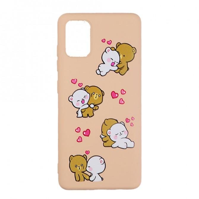 Чехол Funny Animals series для Samsung A515 Galaxy A51 Pink Sand Bears-1