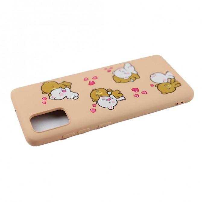 Чехол Funny Animals series для Samsung A515 Galaxy A51 Pink Sand Bears-3