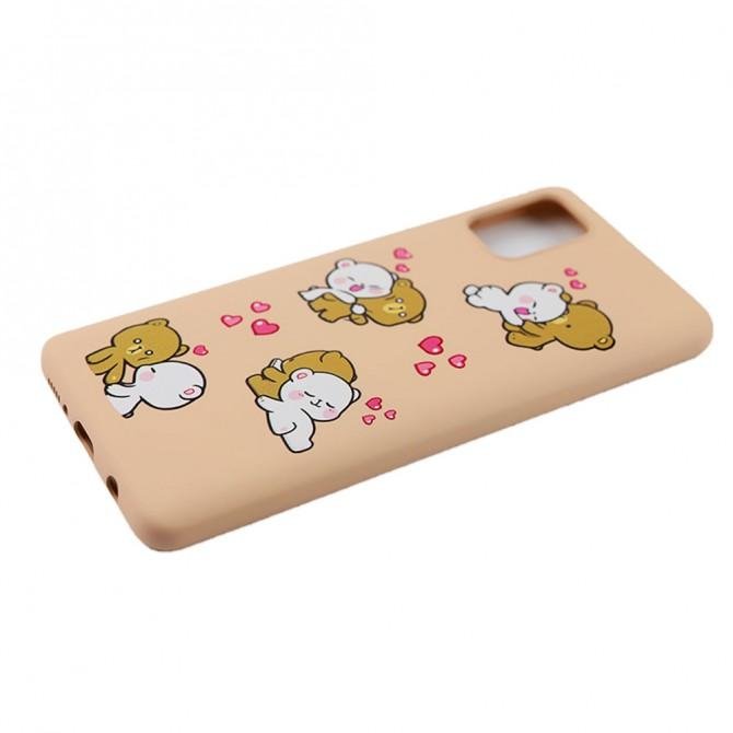 Чехол Funny Animals series для Samsung A515 Galaxy A51 Pink Sand Bears-4