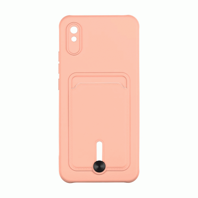 Чехол TPU Colorfull Pocket Card для Xiaomi Redmi 9A Персиковый