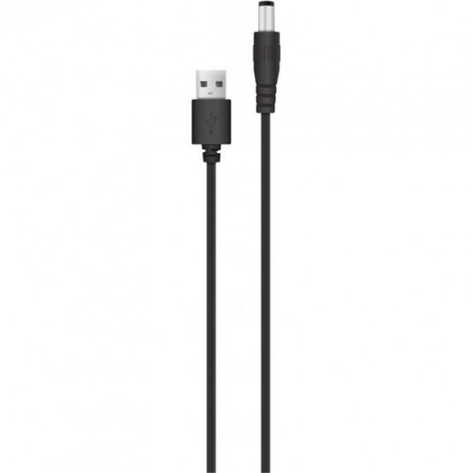 Кабель питания ACCLAB USB to DC, 5.5*2.5mm, 5V, 1.5A Black-1