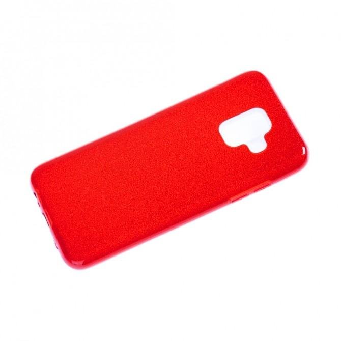 Чехол Silicone 3in1 Блёстки для Samsung J610 Galaxy J6 Plus Red-2