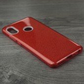 Чехол Silicone 3in1 Блёстки для Xiaomi REDMI Note 6 Pro Red Чехол Silicone 3in1 Блёстки для Xiaomi REDMI Note 6 Pro Red