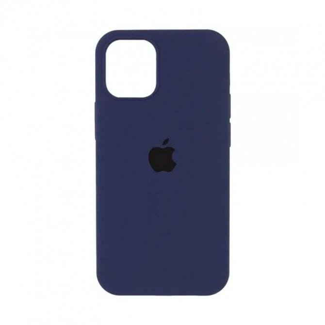 Силиконовый чехол для iPhone 15 Dark Blue FULL