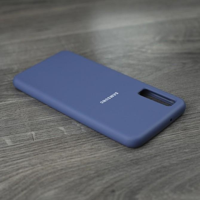 Чехол Soft Case для Samsung A750 Galaxy A7 2018 Синий FULL-4