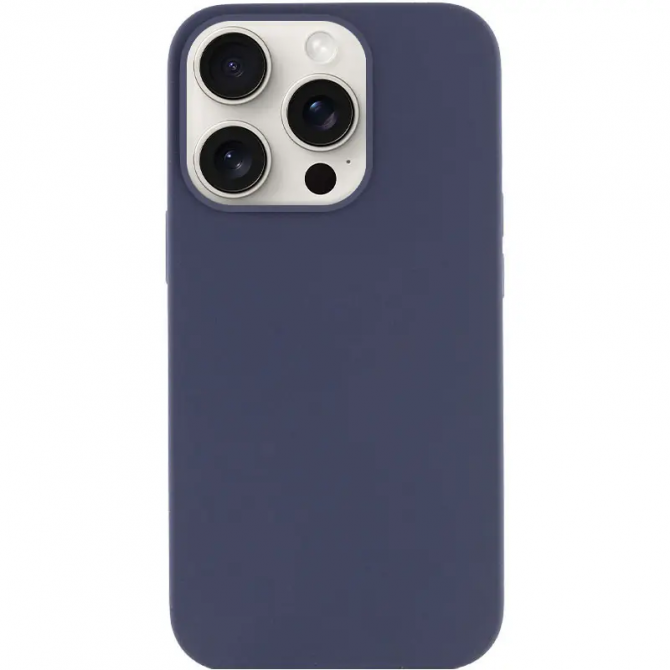 Силіконовий чохол для iPhone 15 Pro Max Midnight blue FULL (NO LOGO)