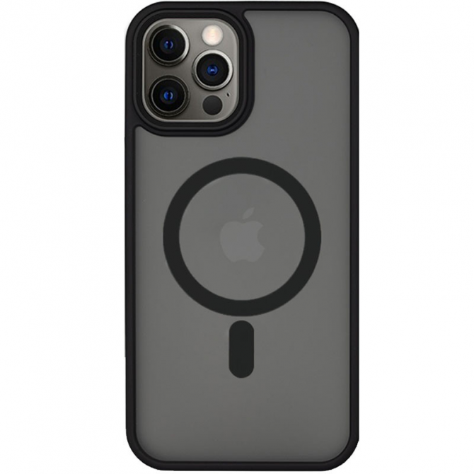 Чехол Matt Magnetic Fit для iPhone 16 Pro Max Черный