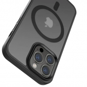Чехол Matt Magnetic Fit для iPhone 16 Pro Max Черный