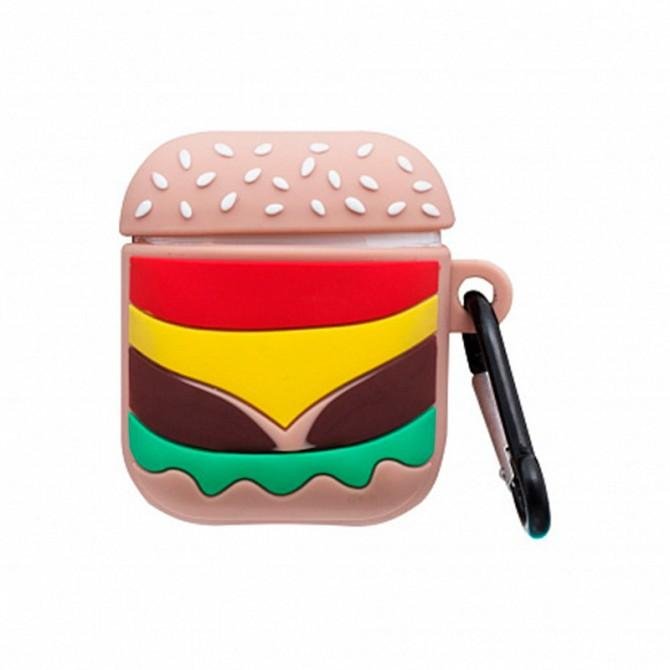 Чехол U-Like Silicone Case For Airpods Cartoon Burger-1