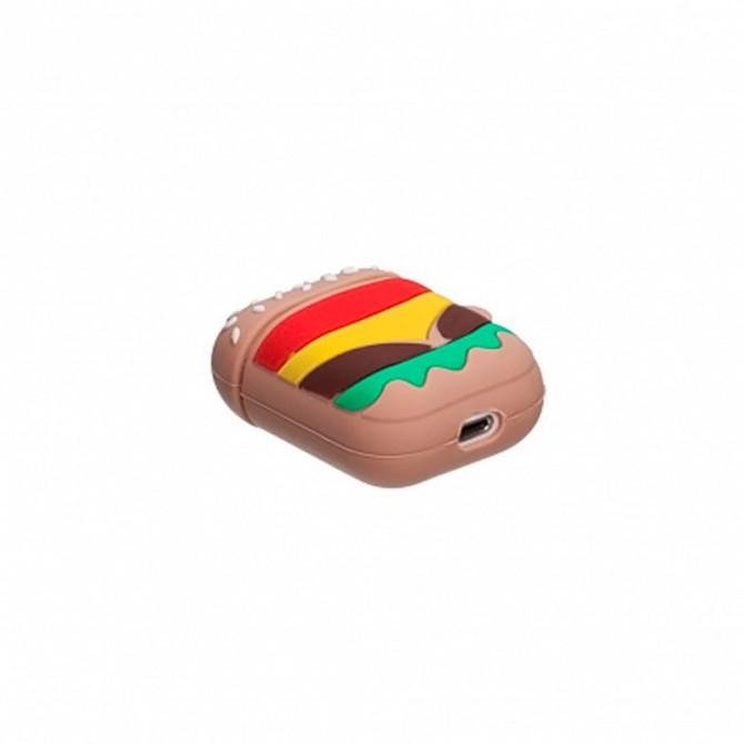Чехол U-Like Silicone Case For Airpods Cartoon Burger-2
