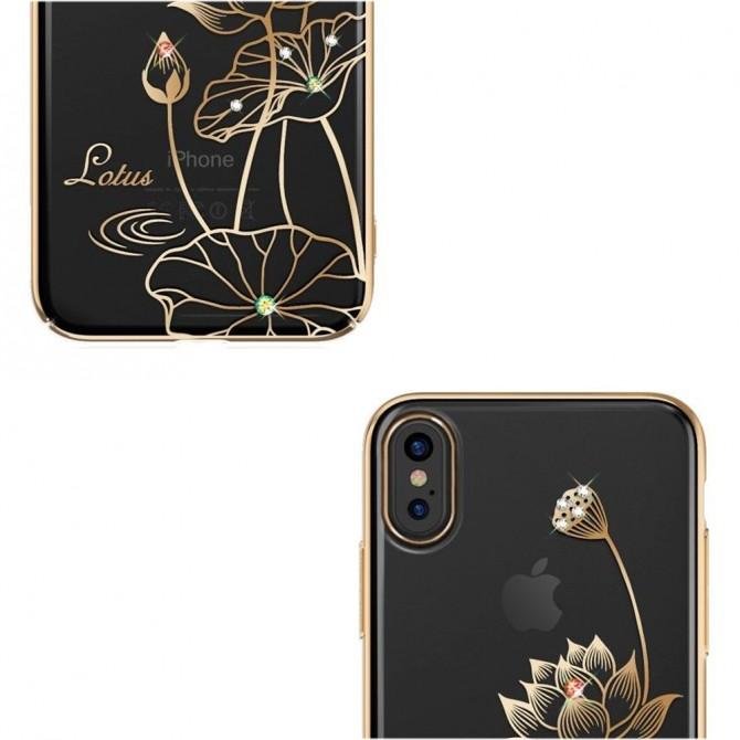 Чехол Kingxbar Elegant Series для iPhone X Lotus Silver-5