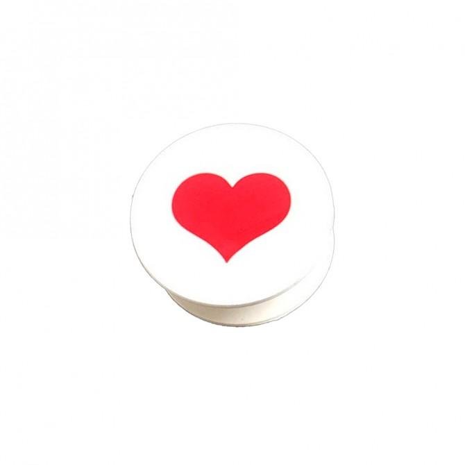 Тримач Pop Socket Heart червоний
