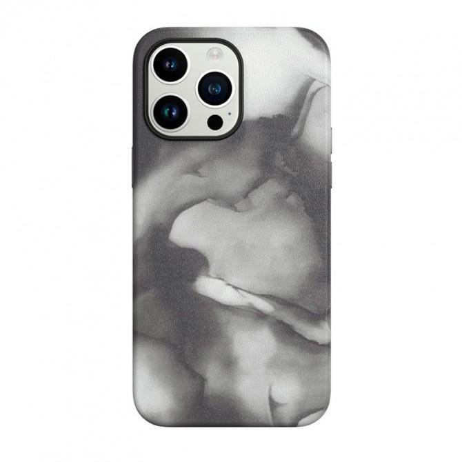 Кожаный чехол Figura Series Case with MagSafe для Apple iPhone 13 Pro Max (6.7") Black