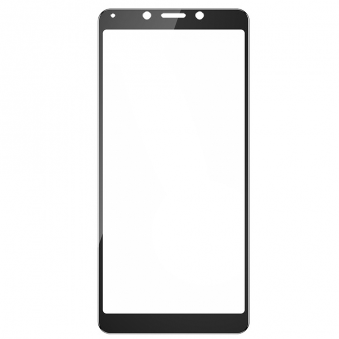 Защитное стекло для XIAOMI Redmi 6/6a Full Glue (0.3 мм, 2.5D, черное)-1
