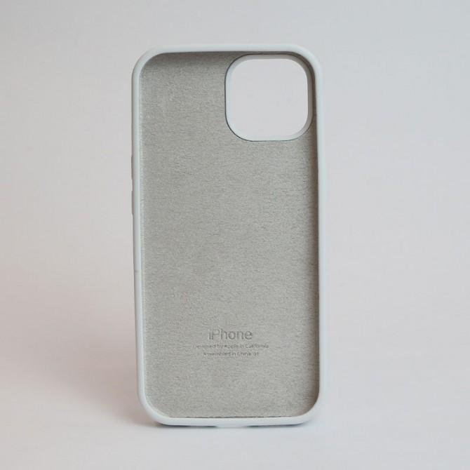 Оригинальный силиконовый чехол для iPhone 15 Pro White FULL-1