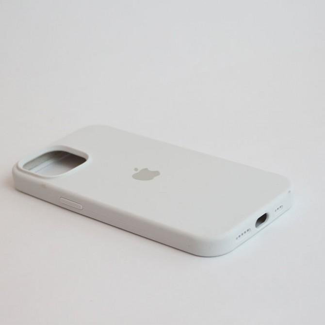 Оригинальный силиконовый чехол для iPhone 15 Pro White FULL-3