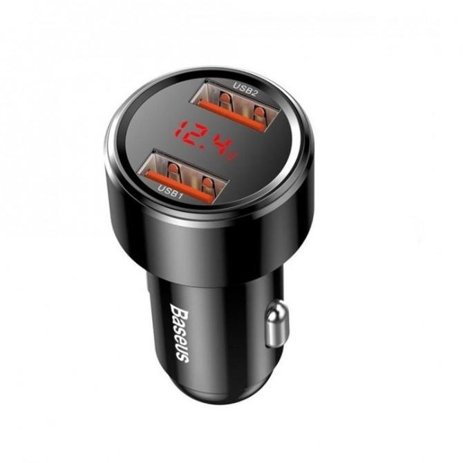 Автомобильное зарядное устройство Baseus Magic series Digital Display (45W) Black-1