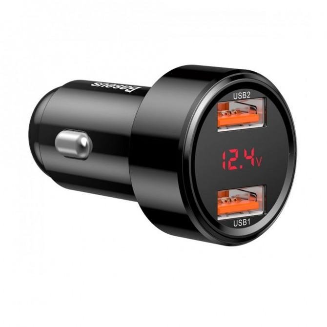 Автомобильное зарядное устройство Baseus Magic series Digital Display (45W) Black-2