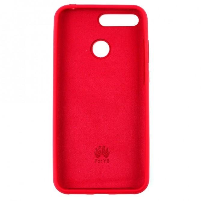 Чохол Soft Case для Huawei Y6 2018 Вишневый FULL-2