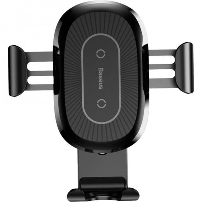 Автодержатель Baseus WXZT-01 + Беспроводная зарядка Чёрный