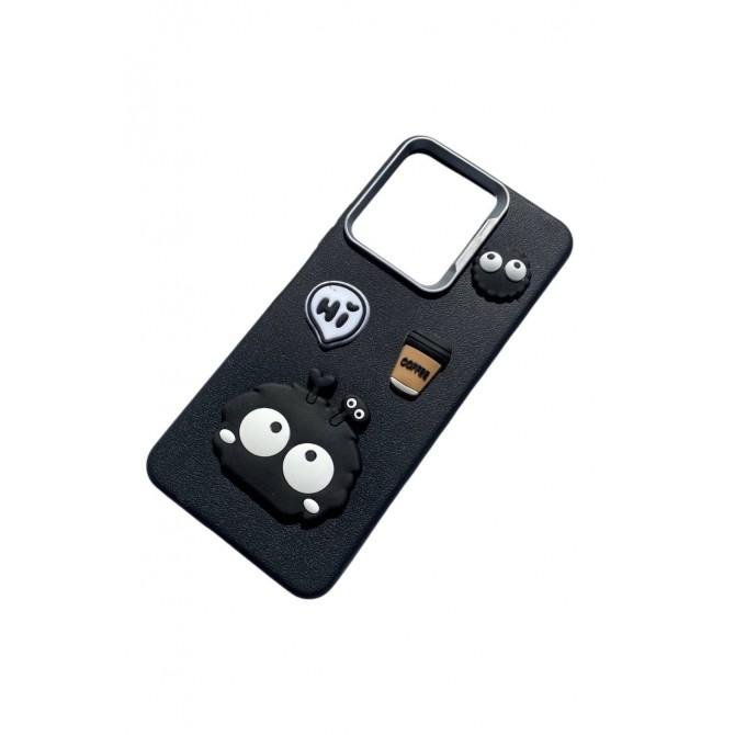 Чехол TPU Leather Toys для Xiaomi Redmi 13 4G / Poco M6 4G (Monster / Black)-2