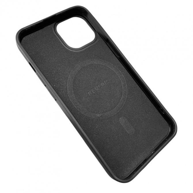 TPU чохол Carbon Protective with Magsafe для Apple iPhone 15 (6.1") Black-5