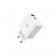 Мережевий зарядний пристрій 1USB + Type-C Hoco C113A PD65W+QC3.0 White