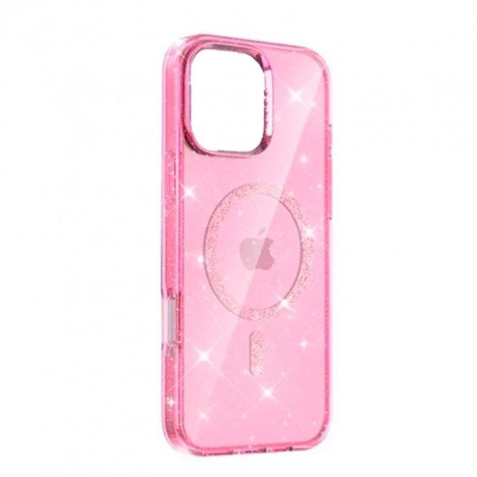 Чохол TPU Eclipse Sparkle (MagFit) для Apple iPhone 14 Pro Max (6.7") Рожевий-1