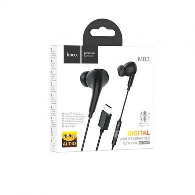 Навушники Hoco M83 Type-C Black + mic-1