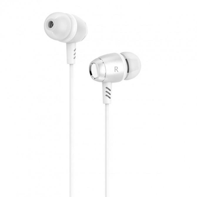 Наушники HF MP3 Langsdom M22 with mic White-2