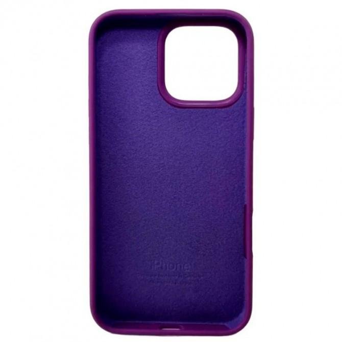 Силіконовий чохол для iPhone 16 Pro Max Purple FULL-1